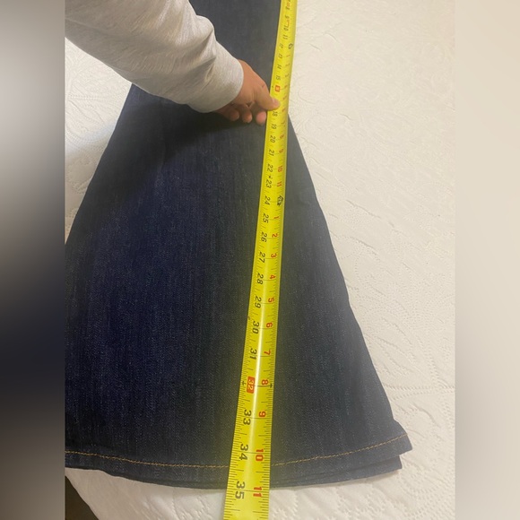 True Religion Carrie Low Rise Dark Blue Flare Jeans - Picture 12 of 16